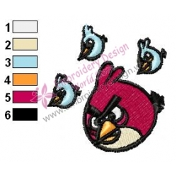 Angry Birds Embroidery Design 20